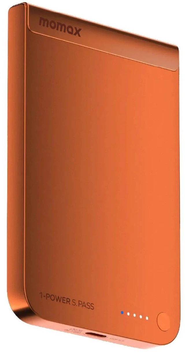 Батарея мобильная Momax 5000MAH SOLAR ORANGE (IP161Q2M)