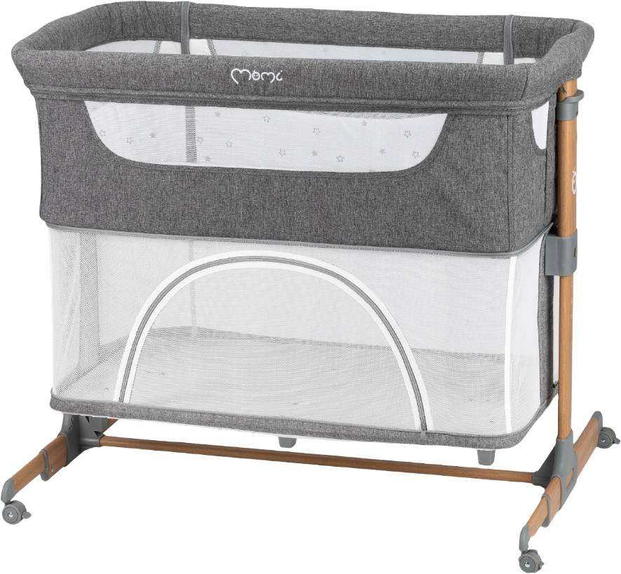 Кроватка детская MoMi SMART BED 4in1 Light Gray (LOZE00028)