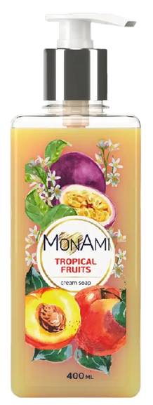 Рідке мило для рук MonAmi Tropical fruits 400 мл (4820263230367) - Фото 1