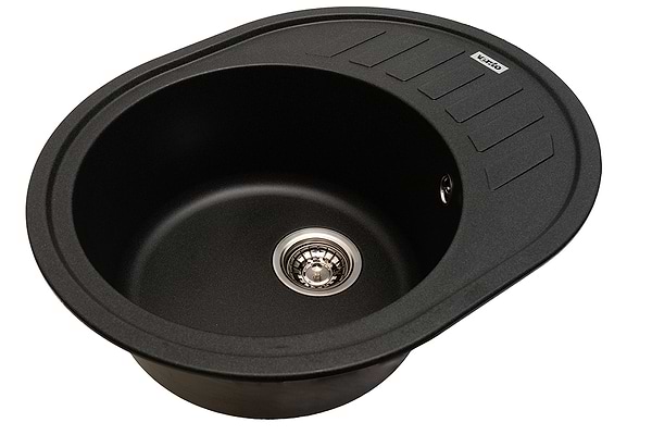 Фото - Мойка кухонная Ventolux Monica (BLACK MATT QUARTZ) 620x500x220