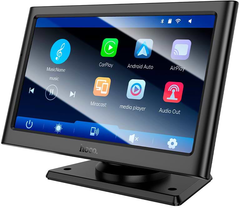 Монітор авто HOCO HU2 Imogen 7'' Car Wireless Black
