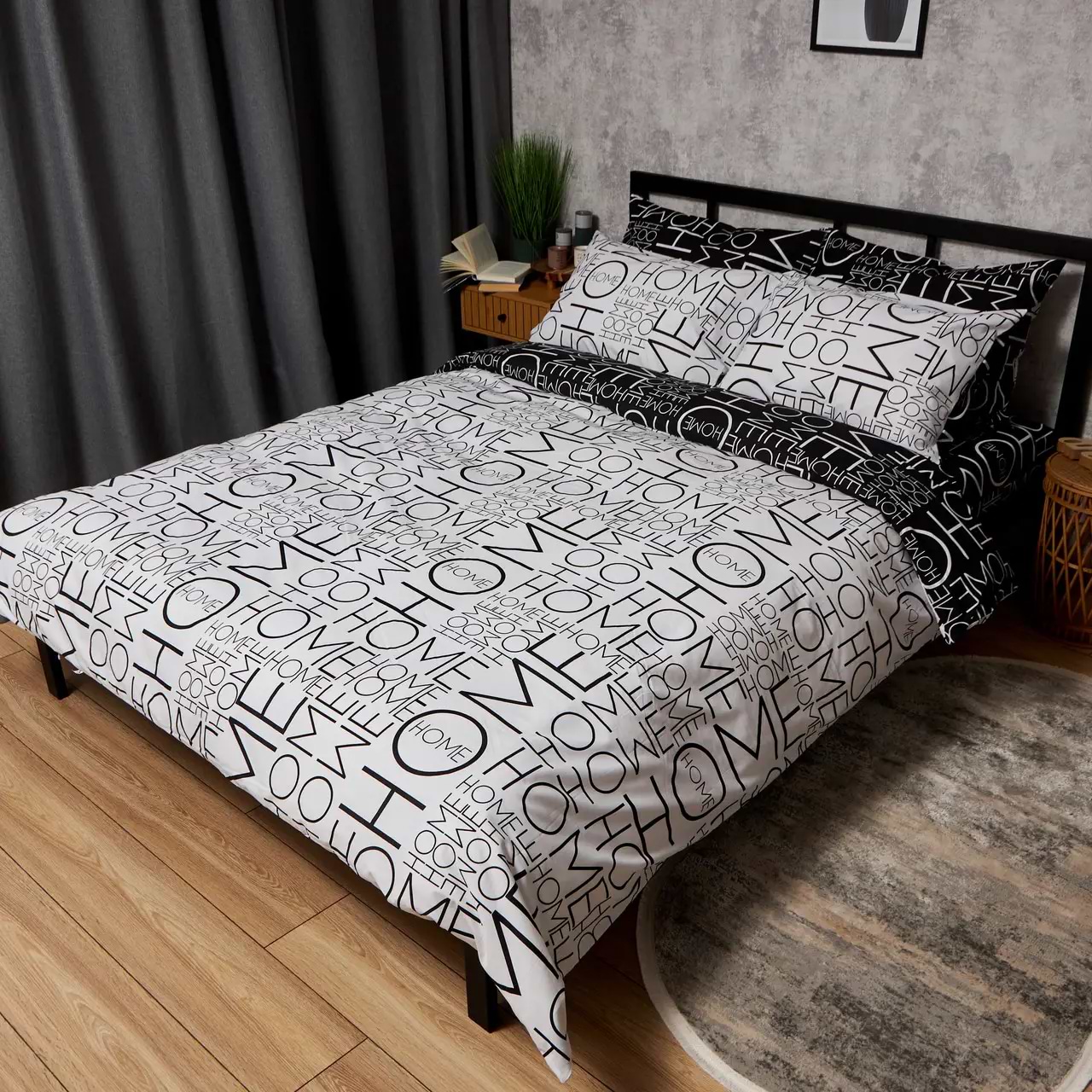 Підковдра двоспальна євро Moon&Star Бязь Gold Люкс Graphic Mood King Size 220x240 см (MS-870001079)