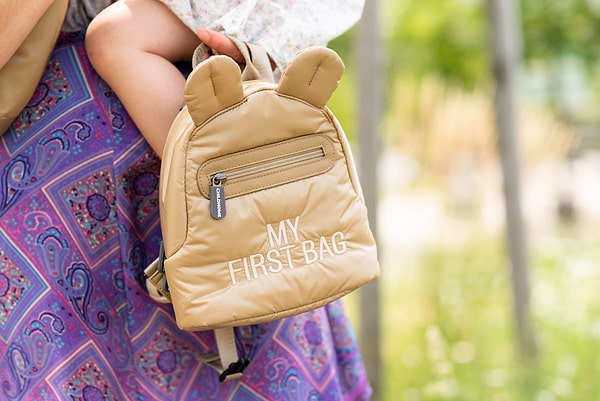 Фото - Рюкзак дитячий Childhome My first bag Puffered Beige (CWKIDBPBE)
