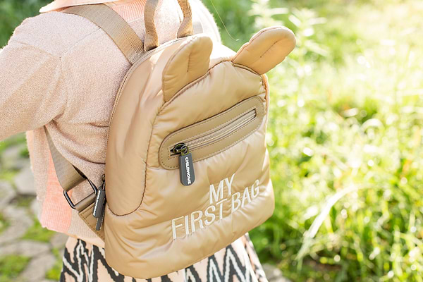 Фото - Рюкзак дитячий Childhome My first bag Puffered Beige (CWKIDBPBE)