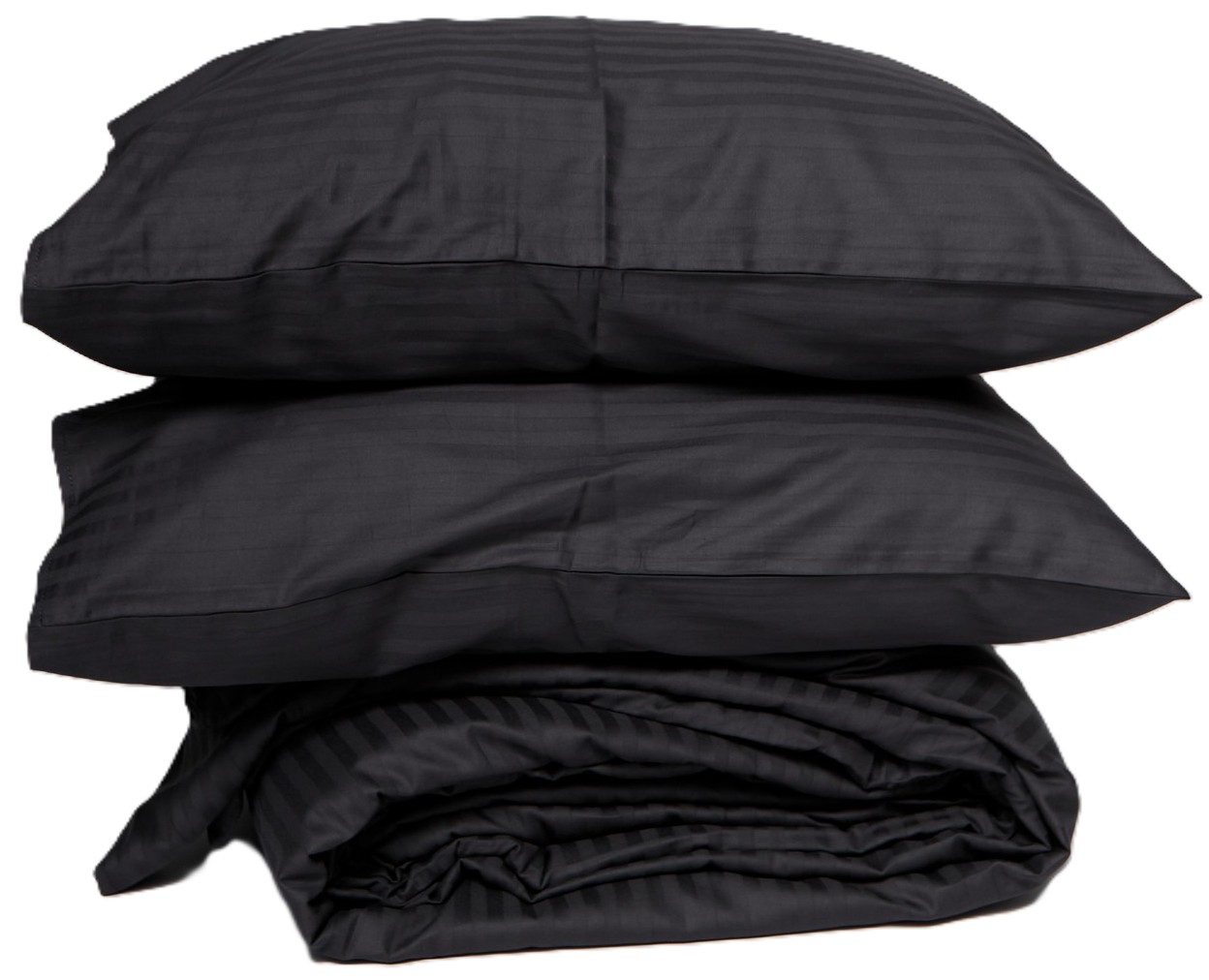 Комплект постельного белья Moon&Star 143х210 см +нав. 2 шт. 50х70 см Satin Stripe Dark Serenity (MS-890000811)