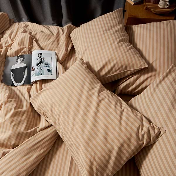 Фото - Комплект постельного белья Moon&Star Бязь Gold Люкс Sand Lines 175х210 см 40х60 2 шт. (MS-890000471)