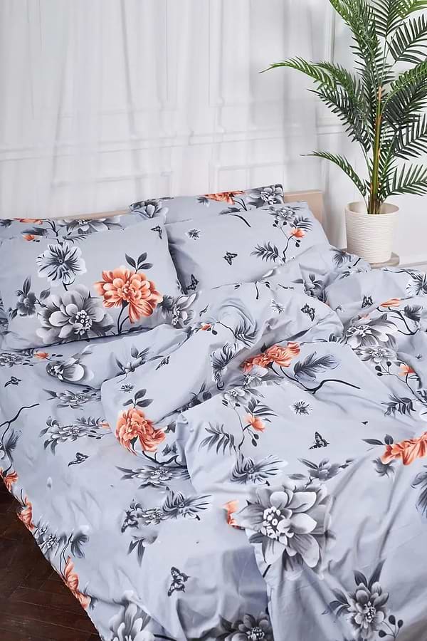 Фото - Комплект постельного белья Moon&Star 200х220 нав. 2х70х70 Piwonie Ranforce Elite (MS-820000082)