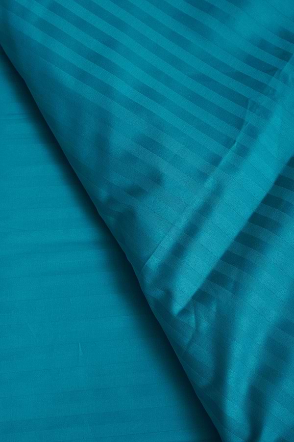 Фото - Комплект постельного белья Moon&Star 175х210 см нав. 2х40х60 Turkish Blue Satin Stripe (MS-820000635)