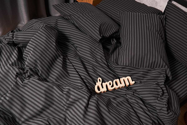 Фото - Комплект постельного белья Moon&Star 143х210х2 нав. 2х40х60 Gray Stripe Бязь Gold Люкс (MS-820001103)