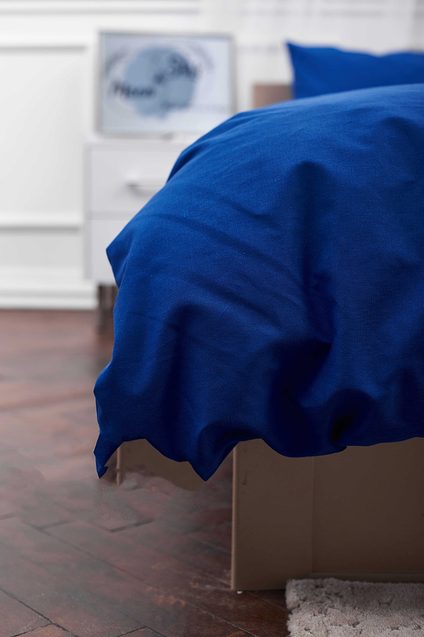 Фото - Комплект постільної білизни Moon&Star 143х210х2 нав. 2х70х70 Blue Бязь Gold Люкс (MS-820000827)