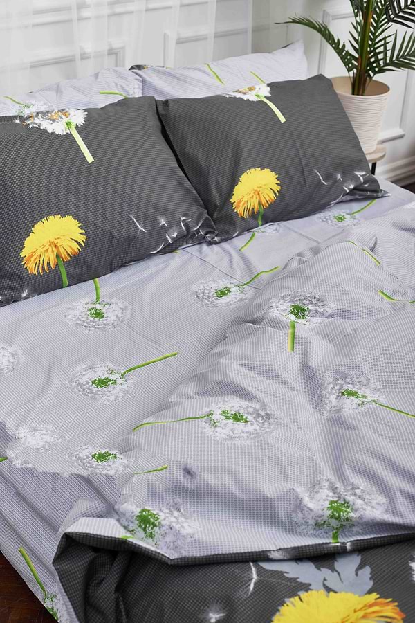 Фото - Комплект постельного белья Moon&Star 143х210х2 нав. 4х50х70 Dandelion Бязь Gold Люкс (MS-820000968)