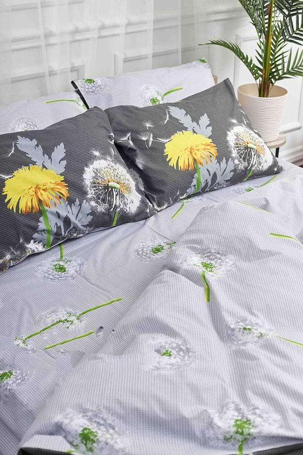 Фото - Комплект постельного белья Moon&Star 143х210х2 нав. 4х70х70 Dandelion Бязь Gold Люкс (MS-820000969)