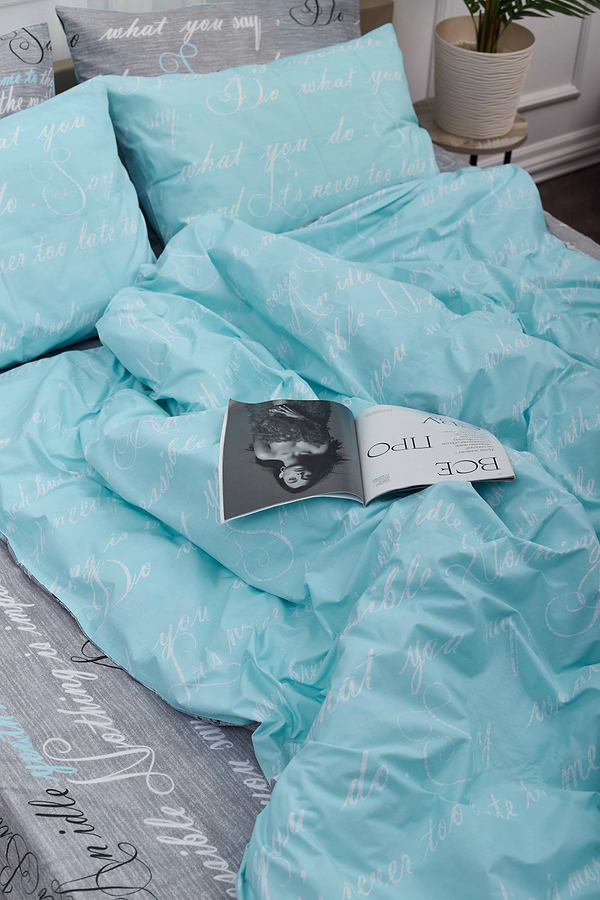 Фото - Комплект постільної білизни Moon&Star 175х210 см нав. 2х70х70 Autograph Mind Бязь Gold Люкс (MS-820000702)