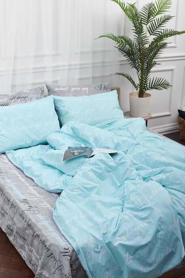 Фото - Комплект постільної білизни Moon&Star 175х210 см нав. 2х70х70 Autograph Mind Бязь Gold Люкс (MS-820000702)