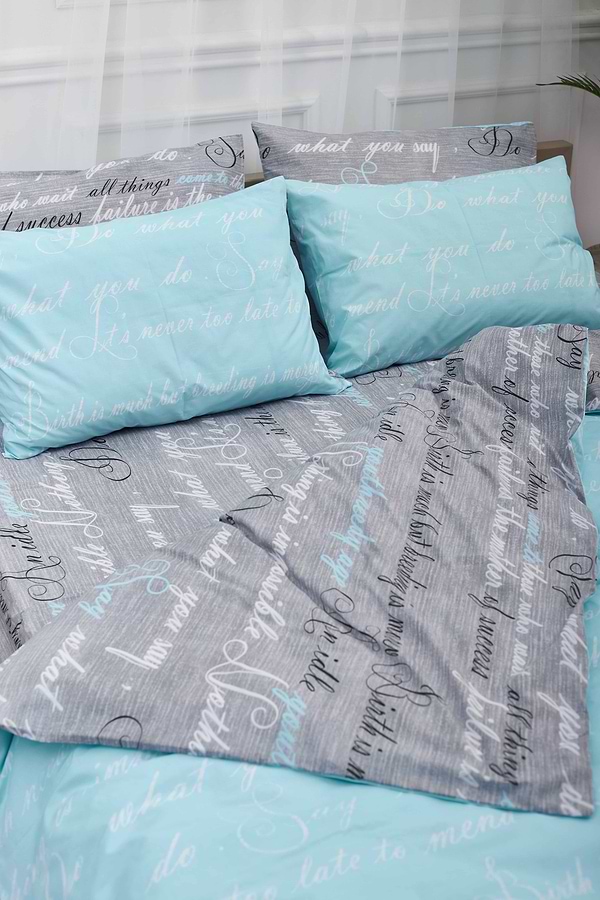 Фото - Комплект постільної білизни Moon&Star 175х210 см нав. 2х70х70 Autograph Mind Бязь Gold Люкс (MS-820000702)