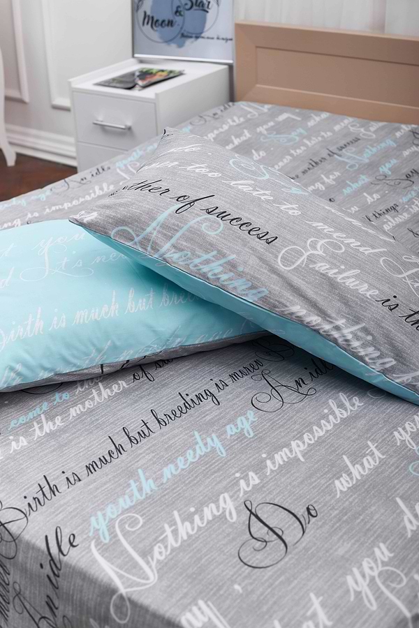 Фото - Комплект постільної білизни Moon&Star 175х210 см нав. 2х70х70 Autograph Mind Бязь Gold Люкс (MS-820000702)