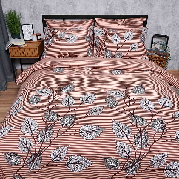 Фото - Комплект постільної білизни Moon&Star Бязь Gold Люкс «Autumn Leaves» 200х220 нав. 4х50х70 (MS-820005893)