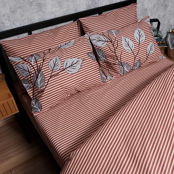 Фото - Комплект постільної білизни Moon&Star Бязь Gold Люкс «Autumn Leaves» 200х220 нав. 4х50х70 (MS-820005893)