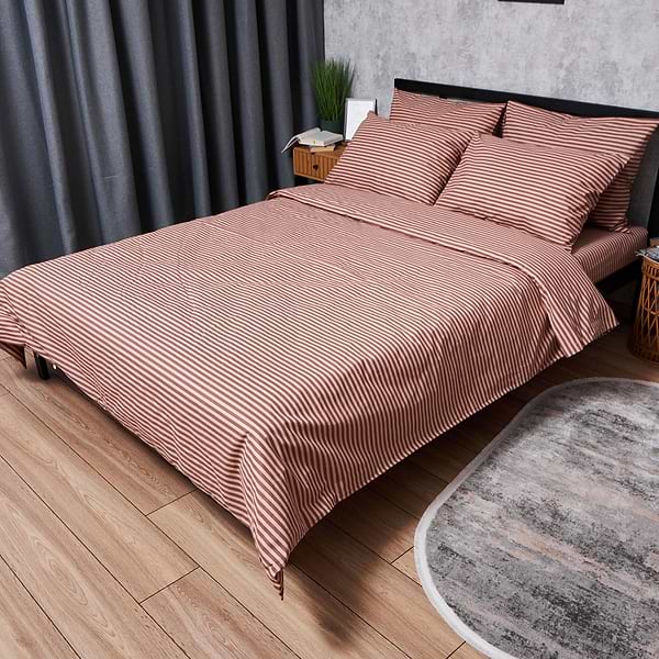 Фото - Комплект постельного белья Moon&Star Бязь Gold Люкс Autumn Stripes 143х210х2 нав. 4х70х70 (MS-820005944)