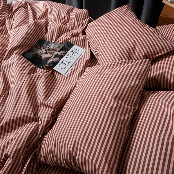 Фото - Комплект постельного белья Moon&Star Бязь Gold Люкс Autumn Stripes 143х210х2 нав. 4х70х70 (MS-820005944)