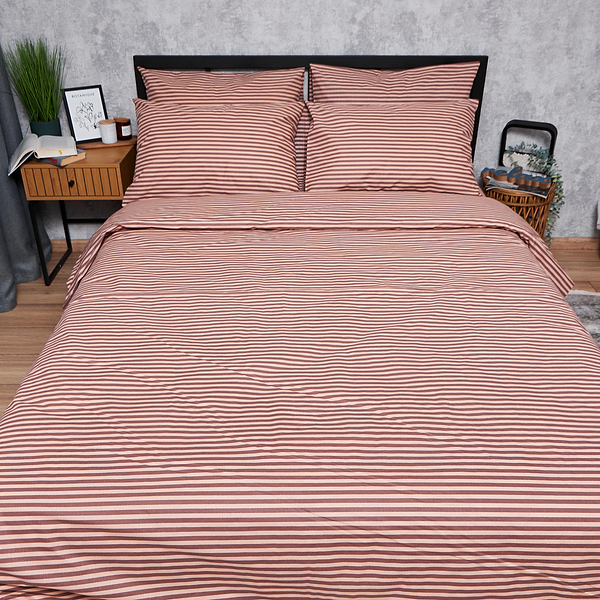 Фото - Комплект постельного белья Moon&Star Бязь Gold Люкс Autumn Stripes 143х210х2 нав. 4х70х70 (MS-820005944)