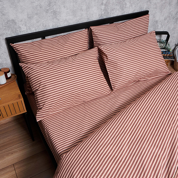 Фото - Комплект постельного белья Moon&Star Бязь Gold Люкс Autumn Stripes 143х210х2 нав. 4х70х70 (MS-820005944)