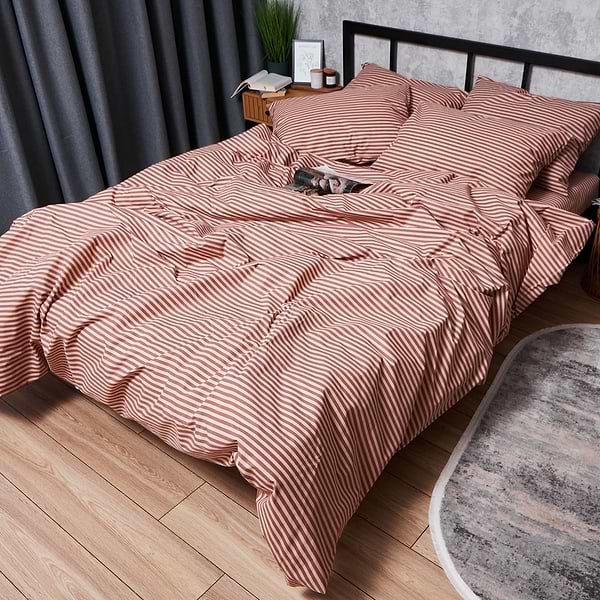 Фото - Комплект постельного белья Moon&Star Бязь Gold Люкс «Autumn Stripes» 200х220 нав. 4х50х70 (MS-820005928)