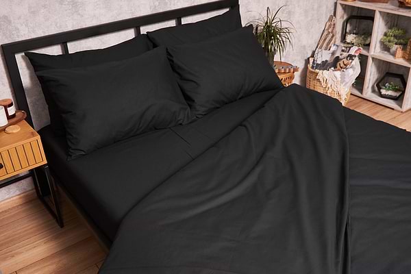 Фото - Комплект постільної білизни Moon&Star Бязь Gold Люкс Black 175х210 см нав. 40х60 2 шт. (MS-890000021)