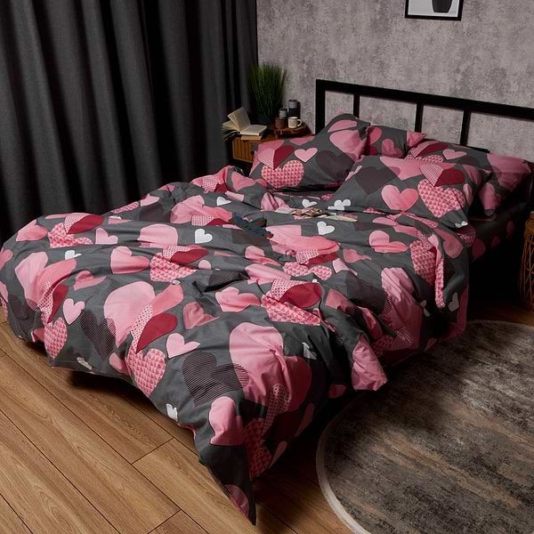 Фото - Комплект постельного белья Moon&Star Бязь Gold Люкс Blush Love 143х210х2 нав. 2х40х60 (MS-820008810)