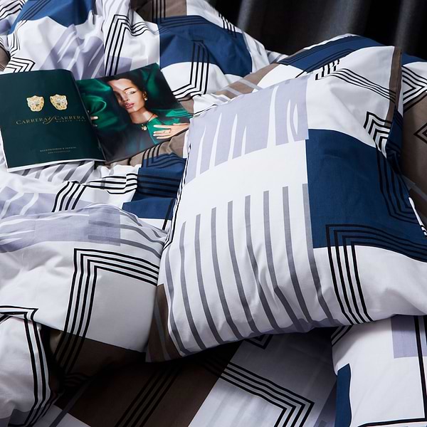 Фото - Комплект постельного белья Moon&Star Бязь Gold Люкс Bold Lines King Size 220x240 (MS-820006021)