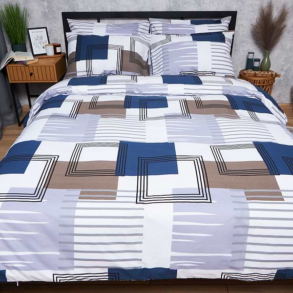 Фото - Комплект постельного белья Moon&Star Бязь Gold Люкс Bold Lines King Size 220x240 (MS-820006022)