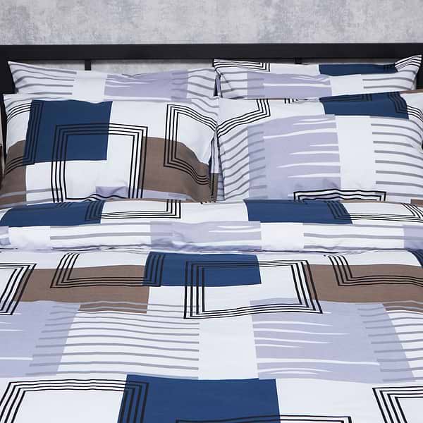 Фото - Комплект постельного белья Moon&Star Бязь Gold Люкс Bold Lines King Size 220x240 (MS-820006021)