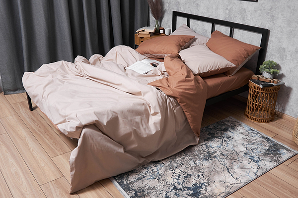 Фото - Комплект постельного белья Moon&Star Бязь Gold Люкс «Brown Blanc» 200х220 нав. 4х70х70 (MS-820004564)