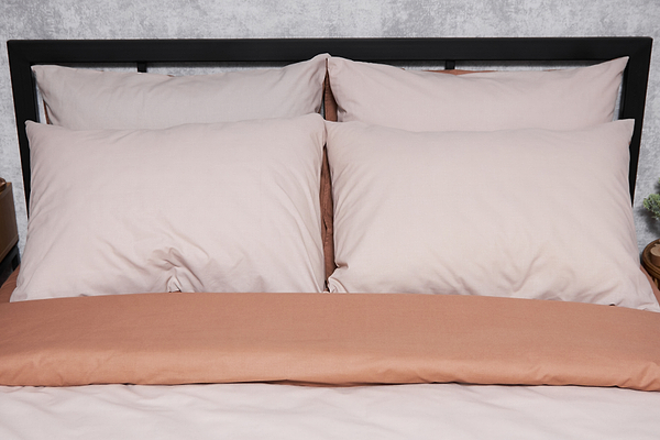 Фото - Комплект постельного белья Moon&Star Бязь Gold Люкс Brown Blanc 160х220 нав. 4х70х70 (MS-820004574)