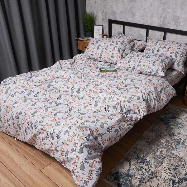 Фото - Комплект постільної білизни Moon&Star Бязь Gold Люкс Bunny Dreams 160х220х2 нав. 4х50х70 (MS-820006088)