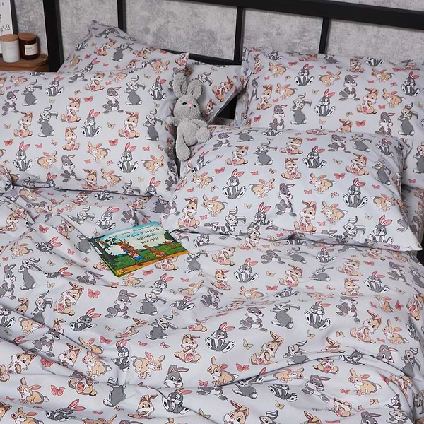Фото - Комплект постільної білизни Moon&Star Бязь Gold Люкс Bunny Dreams 160х220х2 нав. 4х70х70 (MS-820006089)