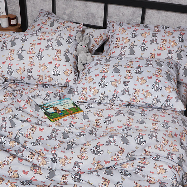 Фото - Комплект постельного белья Moon&Star Бязь Gold Люкс «Bunny Dreams» 200х220 нав. 4х50х70 (MS-820006068)