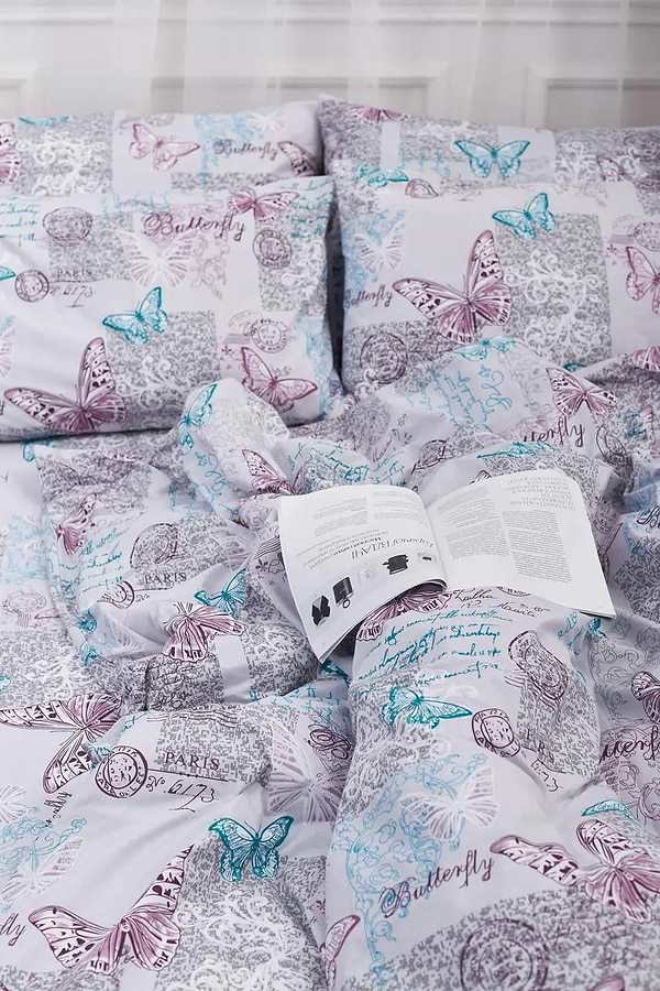 Фото - Підковдра двоспальна євро Moon&Star Бязь Gold Люкс Butterfly King Size 220x240 см (MS-870000014)