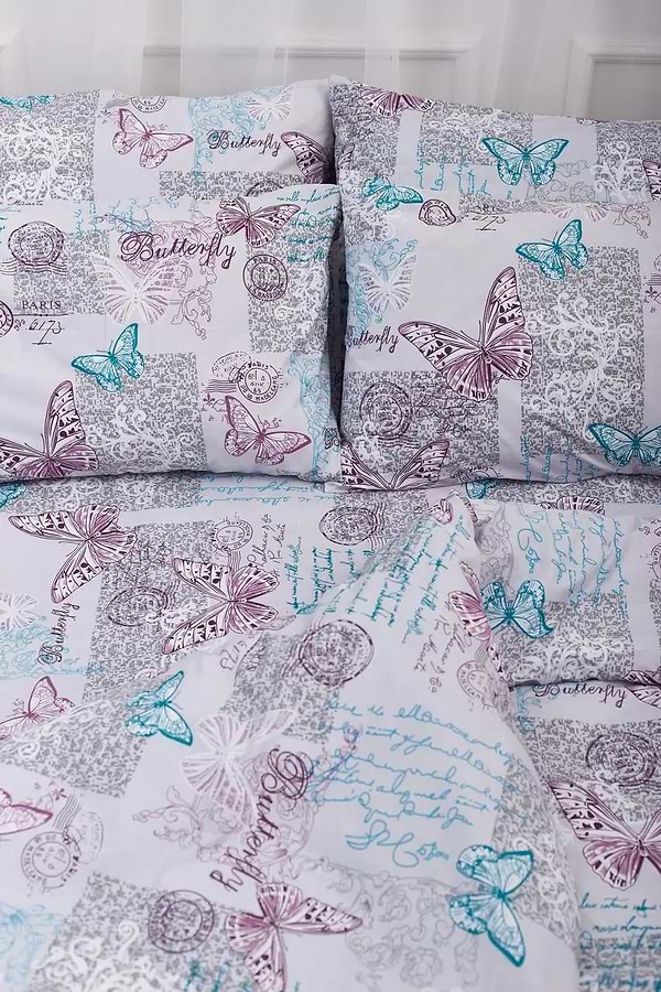 Фото - Підковдра двоспальна євро Moon&Star Бязь Gold Люкс Butterfly King Size 220x240 см (MS-870000014)