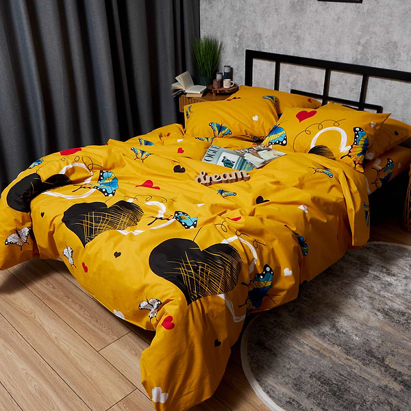 Фото - Комплект постільної білизни Moon&Star Бязь Gold Люкс Butterfly Bloom 180х220 см нав. 40х60 2 шт. (MS-880000075)