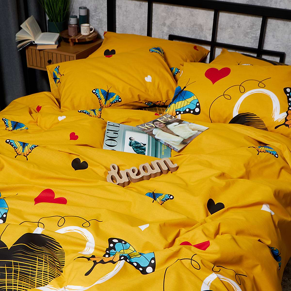 Фото - Комплект постільної білизни Moon&Star Бязь Gold Люкс Butterfly Bloom 150х220 см нав. 40х60 2 шт. (MS-880000072)