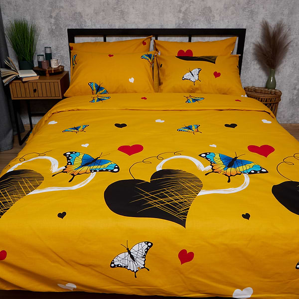 Фото - Комплект постільної білизни Moon&Star Бязь Gold Люкс Butterfly Bloom 150х220 см нав. 40х60 2 шт. (MS-880000072)