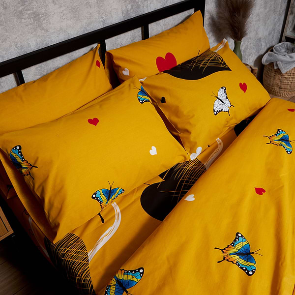 Фото - Комплект постільної білизни Moon&Star Бязь Gold Люкс Butterfly Bloom 150х220 см нав. 40х60 2 шт. (MS-880000072)