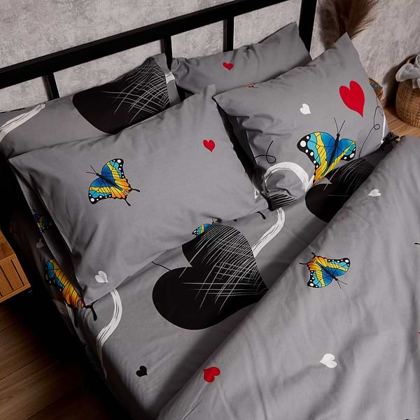 Фото - Комплект постельного белья Moon&Star Бязь Gold Люкс Butterfly Love 160х220 нав. 4х50х70 (MS-820008878)