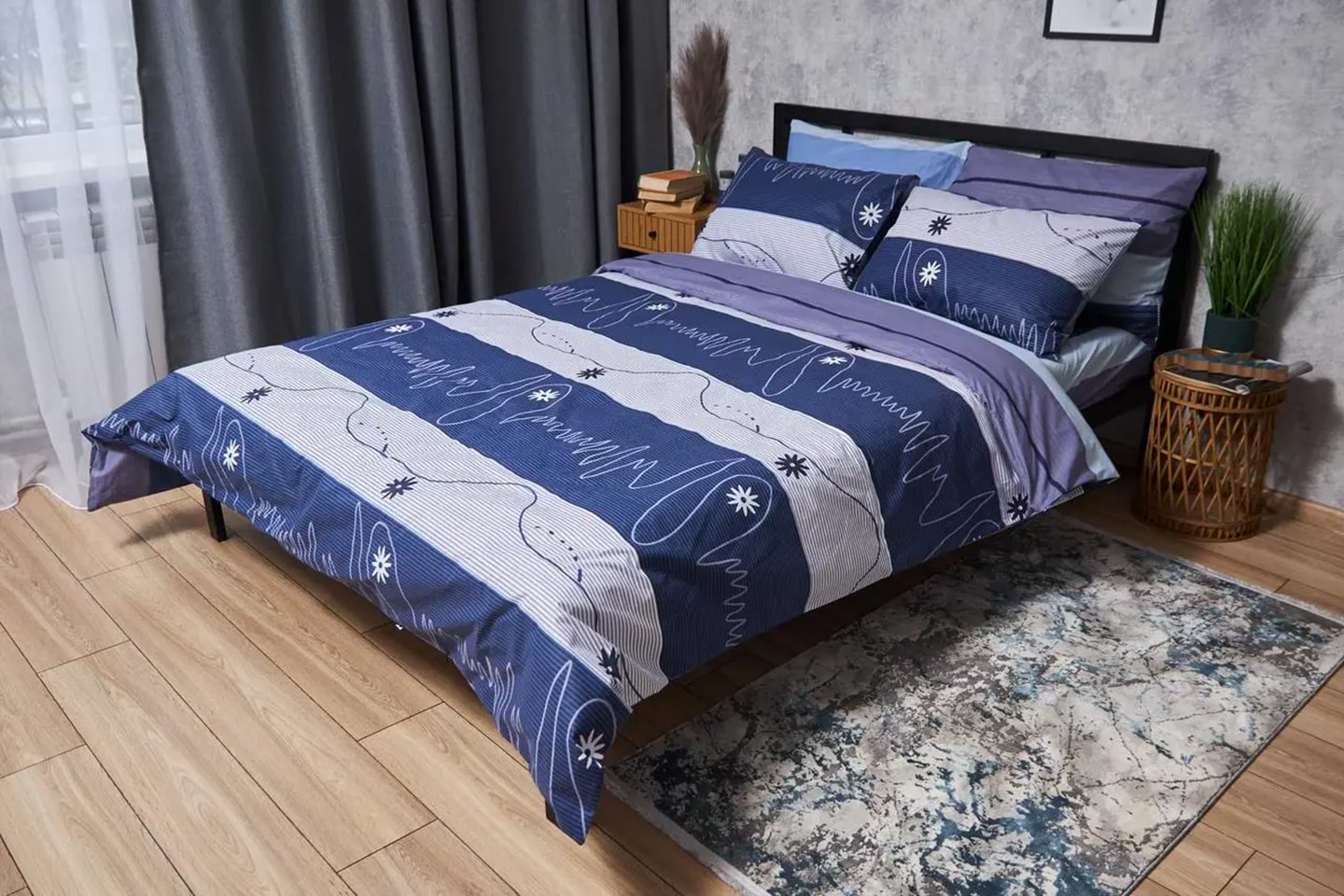 Підковдра полуторна євро Moon&Star Бязь Gold Люкс Cardio 160 x 220 см (MS-870000296)