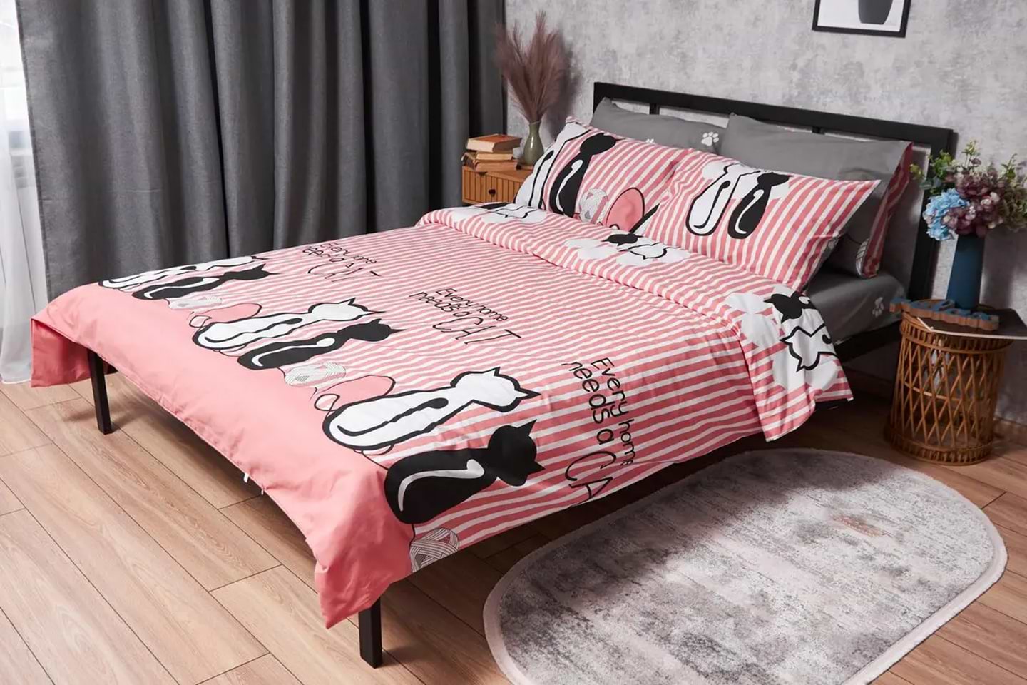 Пододеяльник полуторный евро Moon&Star Бязь Gold Люкс Cat 160 x 220 см (MS-870000221)