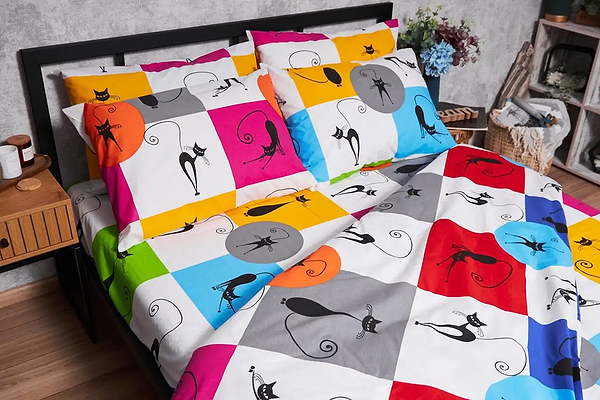 Фото - Підковдра полуторна євро Moon&Star Бязь Gold Люкс Cat Brawlers 160 x 220 см (MS-870000241)