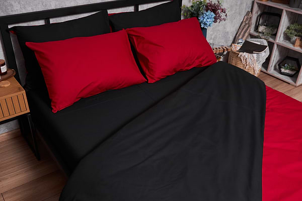 Фото - Комплект постельного белья Moon&Star Бязь Gold Люкс Cherry Black King Size 220x240 (MS-820003152)