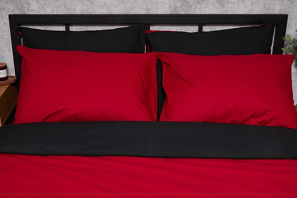 Фото - Комплект постельного белья Moon&Star Бязь Gold Люкс «Cherry Black» 143х210х2 нав. 2х40х60 (MS-820003175)