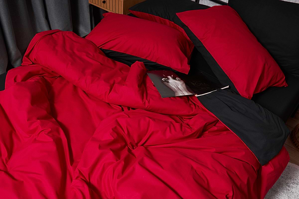 Фото - Комплект постельного белья Moon&Star Бязь Gold Люкс Cherry Black 143х210 (MS-820003169)